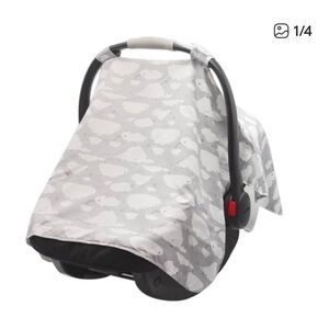 Goldbug Gray Cloud Infant Car Seat Canopy small flaw